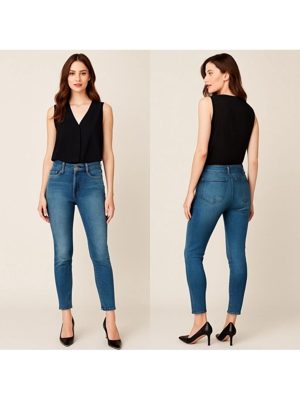 👖✨ KUT FROM THE KLOTH “Meghan” High Rise Ankle Cigarette Jeans 👠💃 | Sz 6 💙🔥